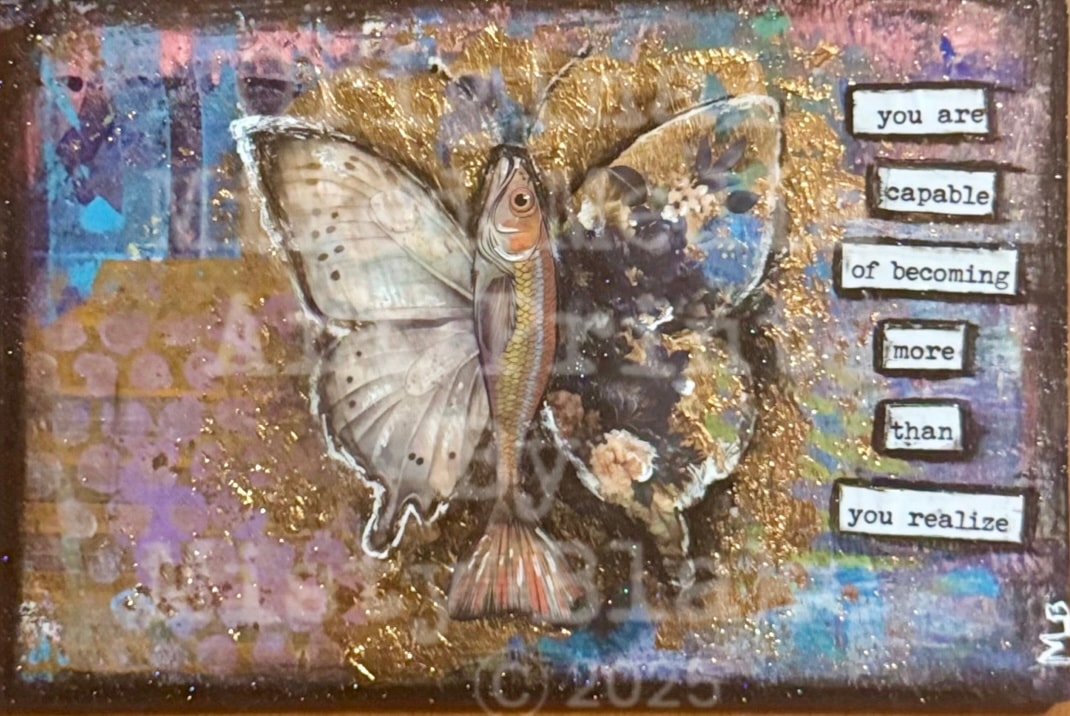 Butterfly fish gold leaf you are capable of becoming more